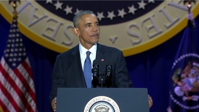 The Latest: Obama heading to California after Trump sworn in