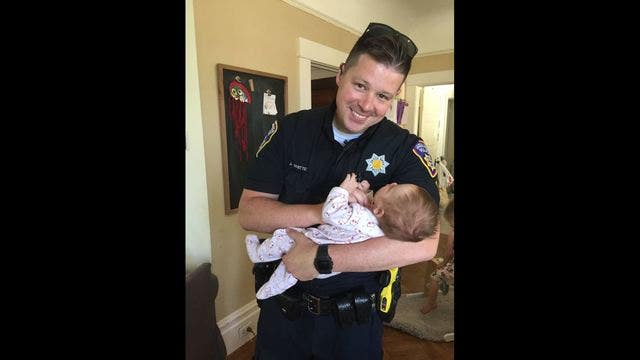 Santa Rosa officer responds to call of pregnant woman in need of help, adopts baby