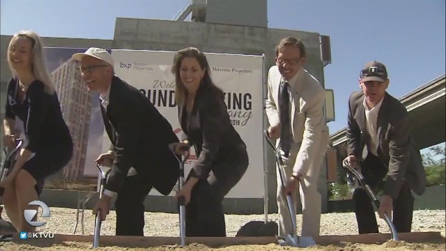 Officials break ground on 24-story MacArthur Transit Village housing complex