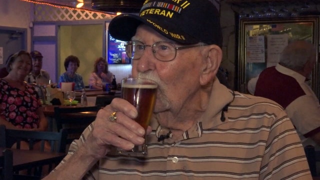 101st birthday means beer and cake for Venice WWII veteran