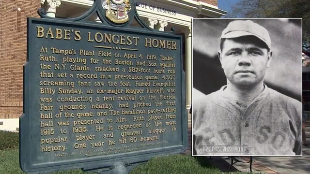 Did Babe Ruth's legendary 1919 Tampa home run really go 587 feet?