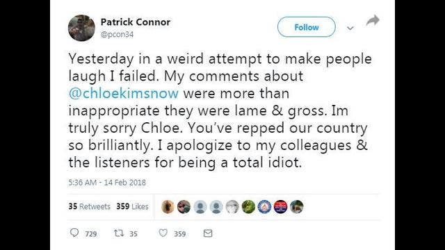 KNBR's Patrick Connor loses job over Chloe Kim comments