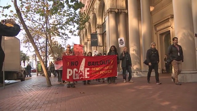 Protesters demand PG&E be held responsible for recent wildfires
