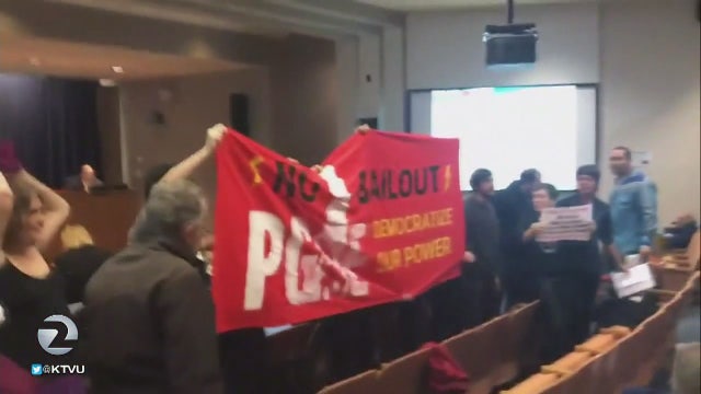 Protesters blame PG&E for Camp Fire at CPUC hearing