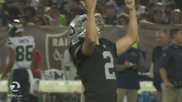 Raiders kicker Georgia Tavecchio makes history in debut