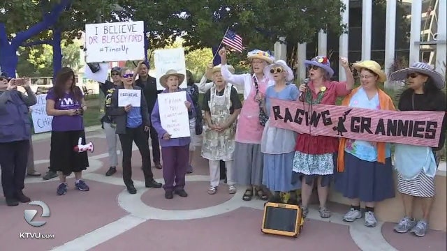 Donations spike for Ford after she testifies in front of Senate, rallies held in Palo Alto