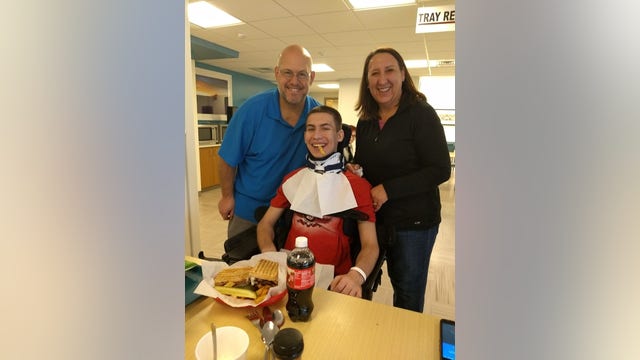 Paralyzed Pleasant Hill teen addresses wrestlers from Colorado hospital via Skype