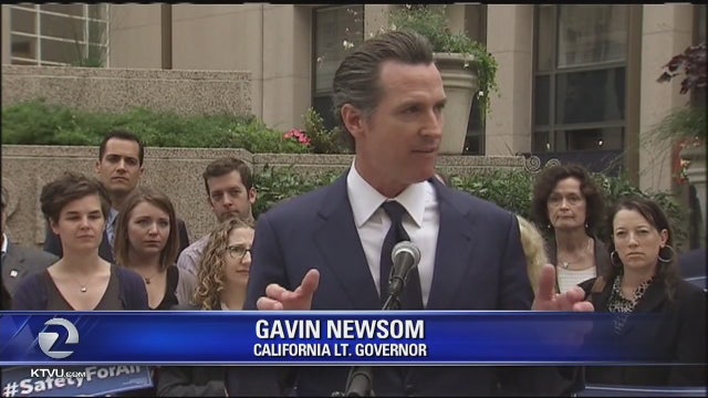 Lt. Governor Newsom proposes gun control initiative