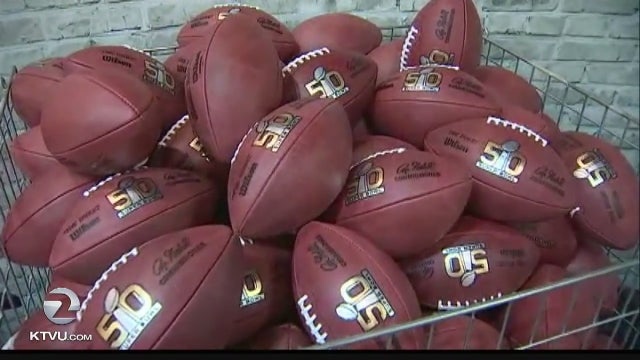 Making of a Wilson football part of SB50's NFL Experience