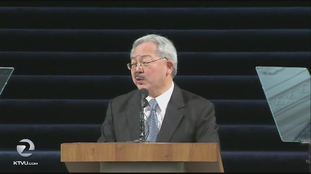 Inauguration ceremony for SF mayor's second term met with protests