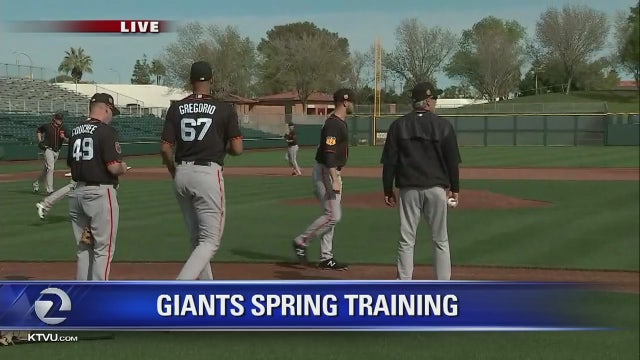 SF Giants in Arizona for spring training