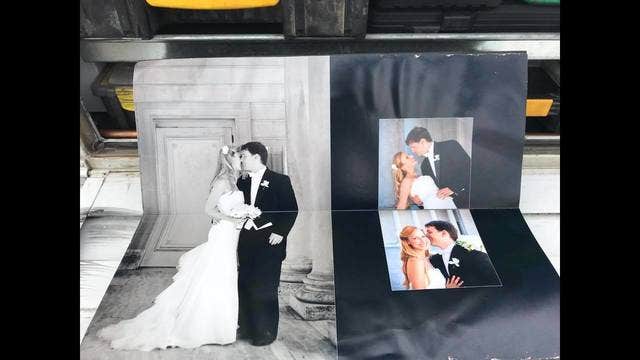 Man finds wedding photos in wildfire rubble, hopes to return to owner