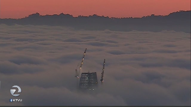 Art installation underway at Salesforce tower