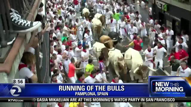 San Francisco man gored racing with bulls at Pamplona's festival