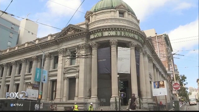San Francisco's ornate Hibernia Bank sits vacant 1-year after hitting market