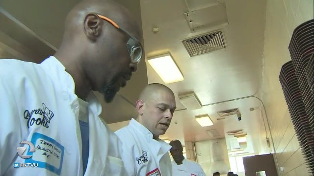 Graduation night for Quentin Cooks, a culinary class aimed at helping inmates succeed