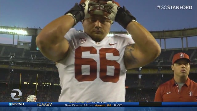 Stanford's "Horrible Harry" dominates on the football field, donates his time off