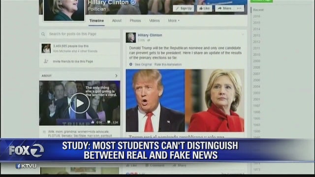 Stanford study finds teens unable to distinguish between fake, real news