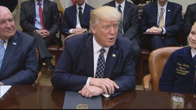 President Trump says he's willing to consider raising gas tax
