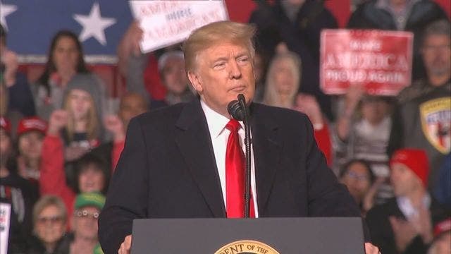 At Ohio rally, Trump touts 'historic week for America'