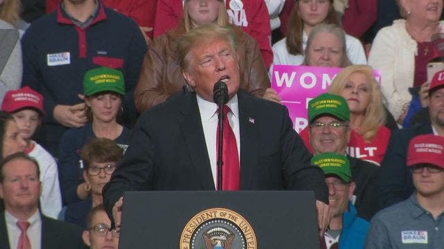 Trump rallies for 2018 Republicans -- with an eye toward 2020