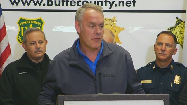 Interior Secretary blames 'radical environmentalists' for wildfires, critics say claims are false