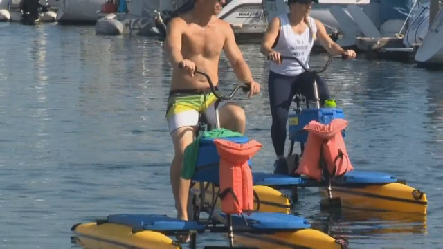 Hydrobiking on the bay: What a glorious way to get around