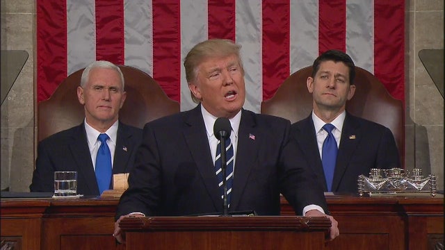Presidential Trump says 'join forces' for new greatness