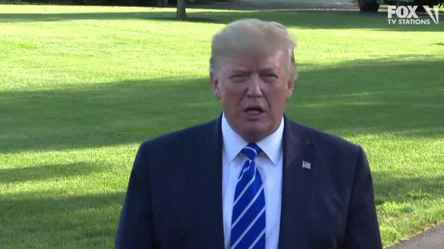 Trump at Virginia golf club after going to Camp David to track storm