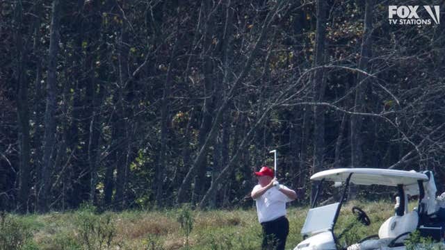 Trump spends Sunday golfing at Virginia property