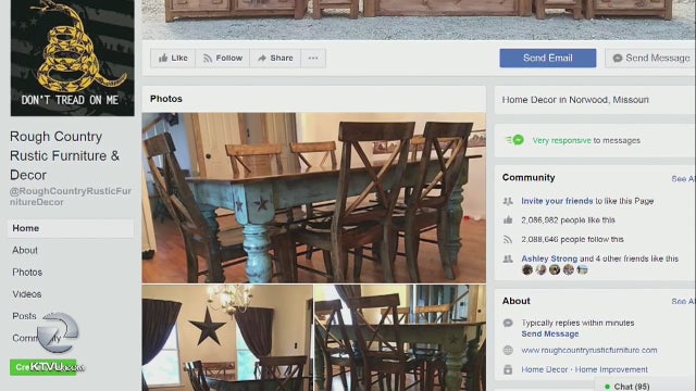 Veteran's furniture business promises furniture to hide weapons, but fails to deliver