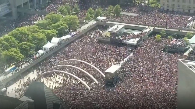 At least 2 injured in Toronto Raptors victory rally gunfire, police say; crowd runs from scene