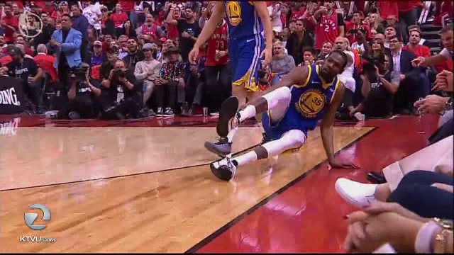 Warriors hang on to stay alive, win Game 5 of NBA Finals