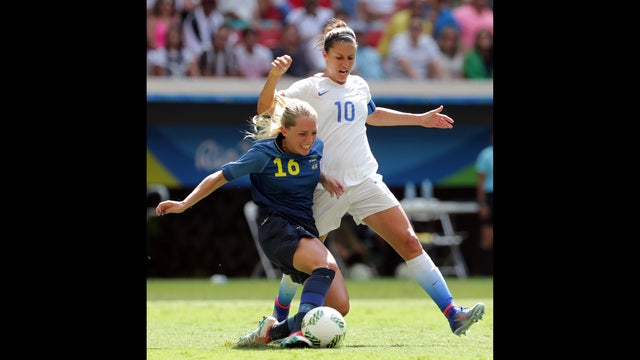 United States eliminated by Sweden in Olympic women's soccer quarterfinal after penalty shoot-out.