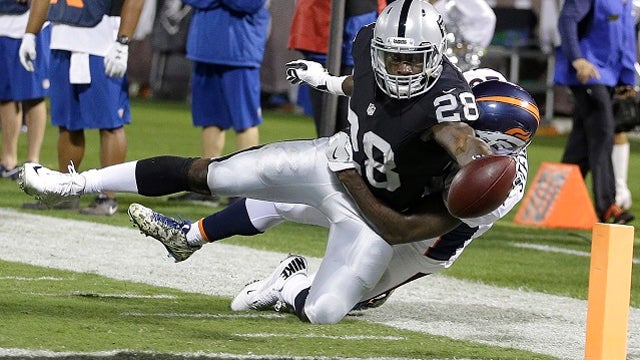 Raiders run past Broncos 30-20 for AFC West lead