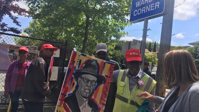 Beloved school crossing guard honored in surprise celebration and unveiling