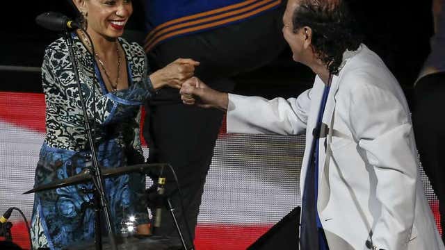 Carlos Santana performs National Anthem at NBA Finals