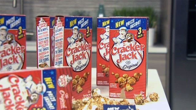 Cracker Jack dropping toys and traditional box