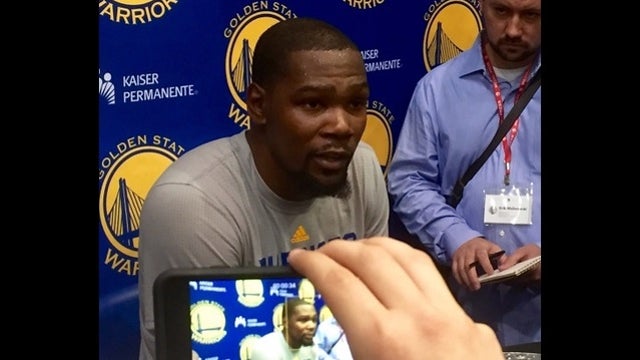 Kevin Durant won't play for Warriors in Game 2 of playoffs