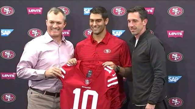49ers acquire QB Garoppolo from Patriots for 2nd-round pick