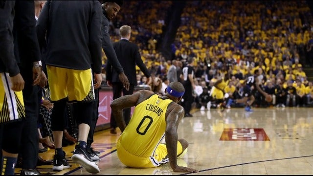 Warriors' DeMarcus Cousins dodges surgery but unlikely to return this postseason