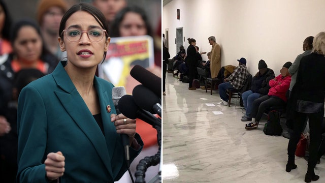 Alexandria Ocasio-Cortez expresses shock that lobbyists pay homeless to wait in line for hearings