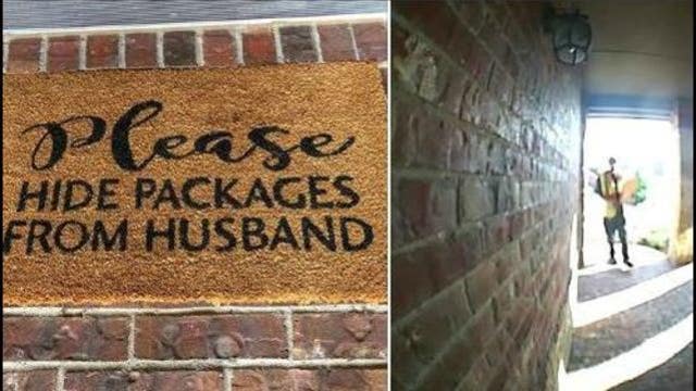 'Loyal' Amazon delivery man reads doormat, hides package from husband