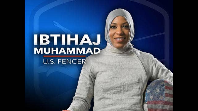 Fencer first US athlete to wear hijab at an Olympics