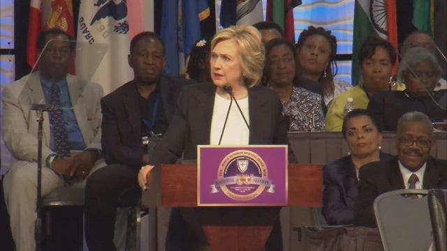Clinton steps into history as 1st woman White House nominee