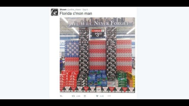 9/11 Coke display at a Walmart sparks outrage for customers