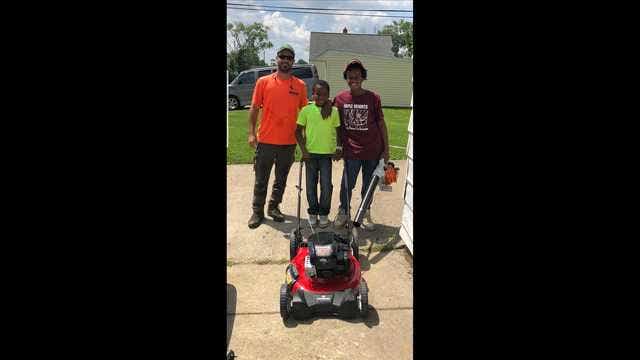 Neighbor's call to police for boy mowing lawn prompts donation, surge in lawn mowing business