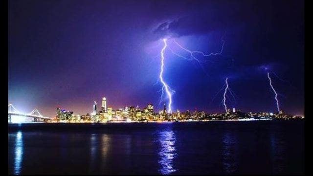 Dry thunderstorms possible overnight in the Bay Area; excessive heat inland