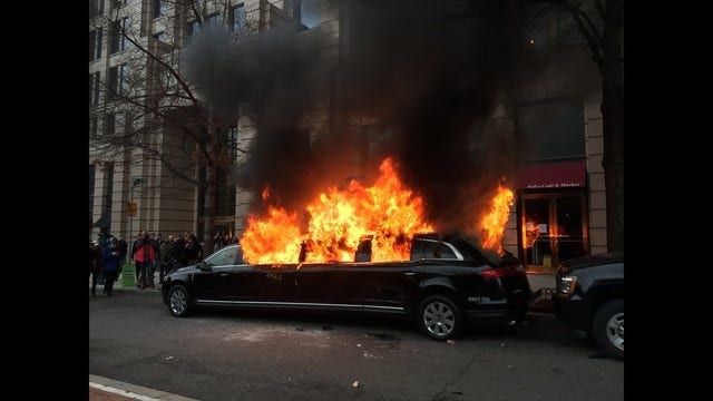 PHOTOS: Protests of Trump's inauguration in Washington