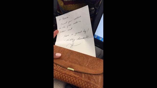 Wallet lost on BART, returned to student